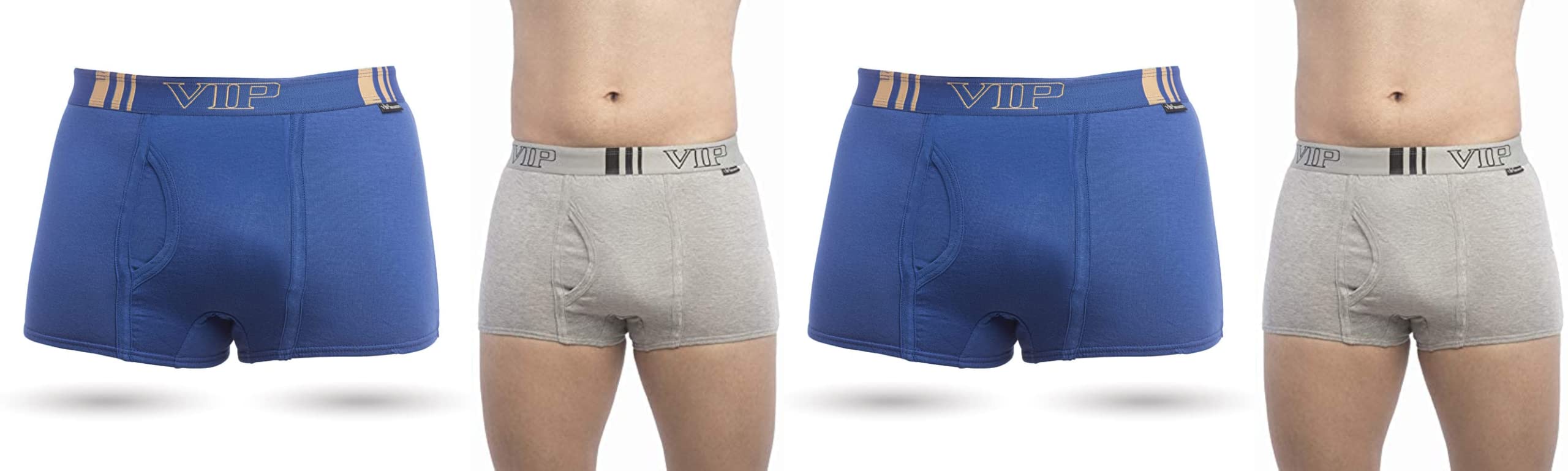 VIPMen's Cotton Sweat Proof Trunks|Innerwear Trunks|Solid Briefs