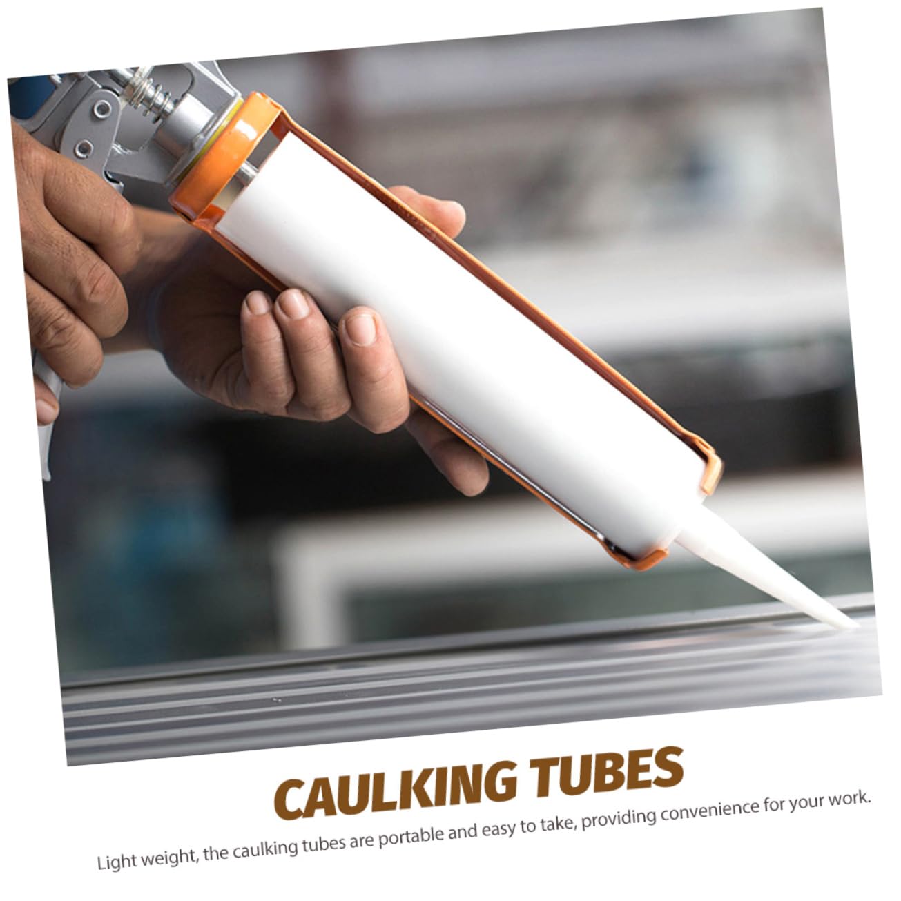 Angoily 5 Ensembles Cartouche De Mastic Vide Soupape Drain Scellant Bloc Buse Tube De Brillant À Lèvres Vide Produit D'étanchéité Pour Tuyaux Liquide Joint Plastique Blanche 4 Pièces * 5