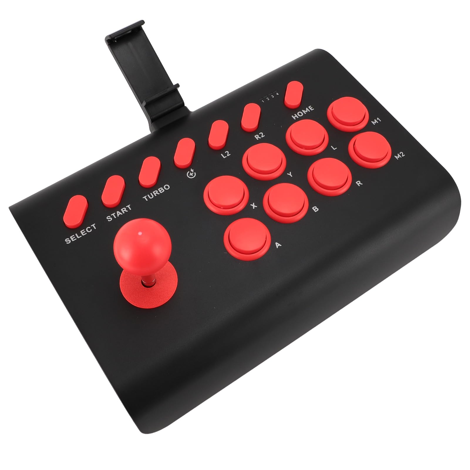 Tangxi Controller di Gioco di Combattimento, Game Pad di Combattimento Batteria a Lunga Durata Wireless con e Macro per IOS (BLACK)