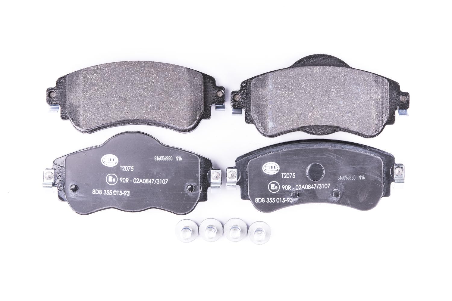 Front HELLA 8DB 355 015-931 Brake Pad Set, disc brake for CITROËN