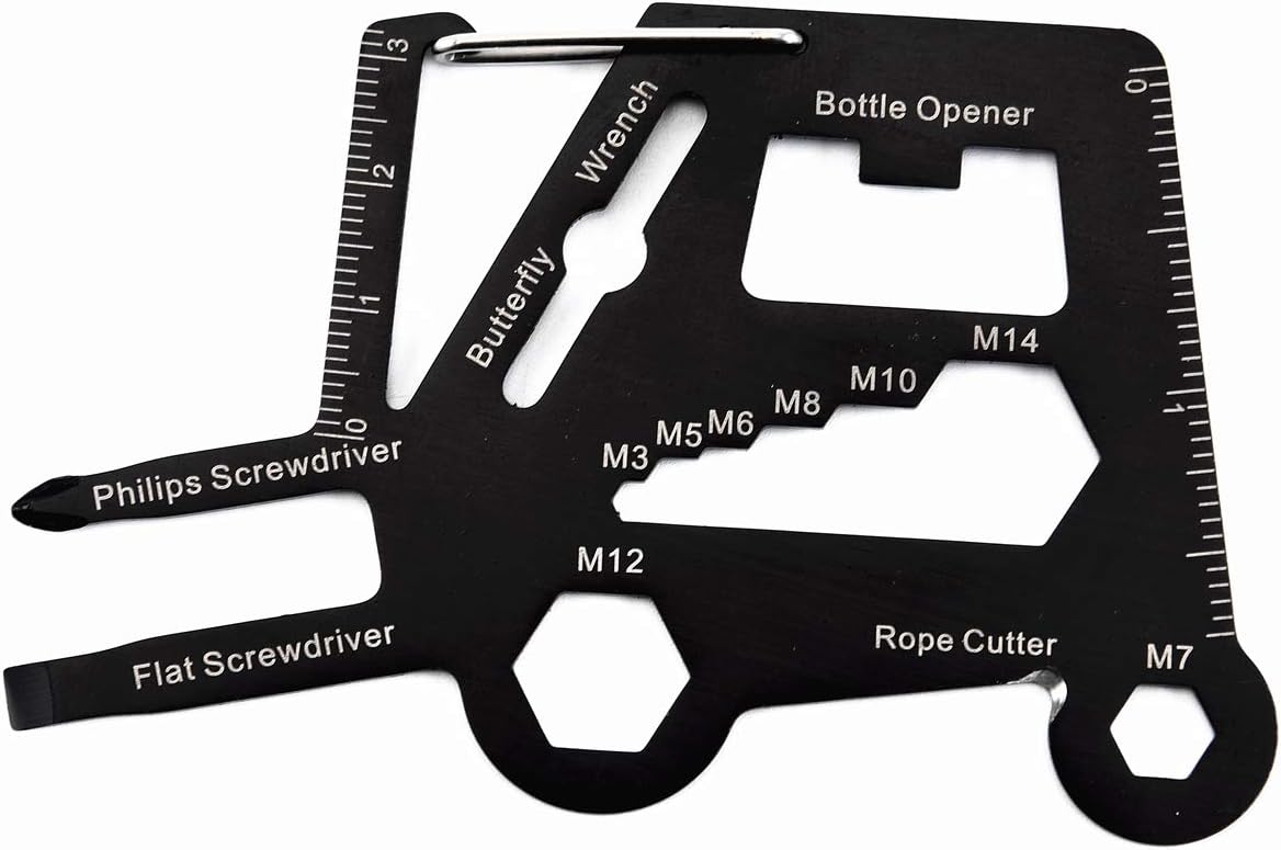 MultiTool Card with Durable, Compact Stainless Steel Construction for