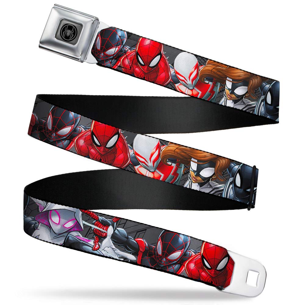 Buckle-DownBoys Seatbelt Belt Spider-Man Regular, Multicolor, 1.5" Wide-24-38 Inches in Length