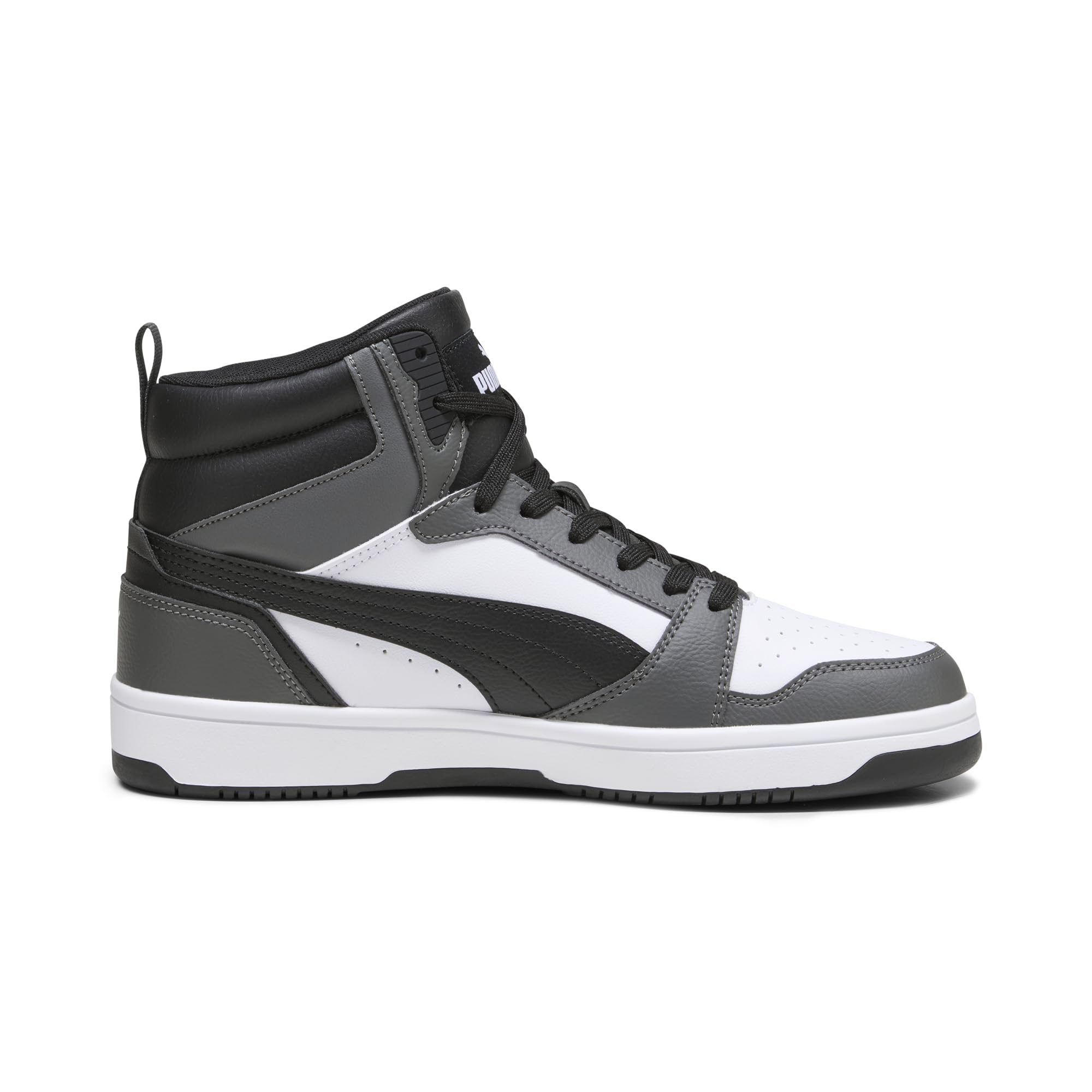 PUMA Rebound V6 Adidasy Uniseks,PUMA WHITE-PUMA BLACK-SHADOW GRAY,42.5 EU