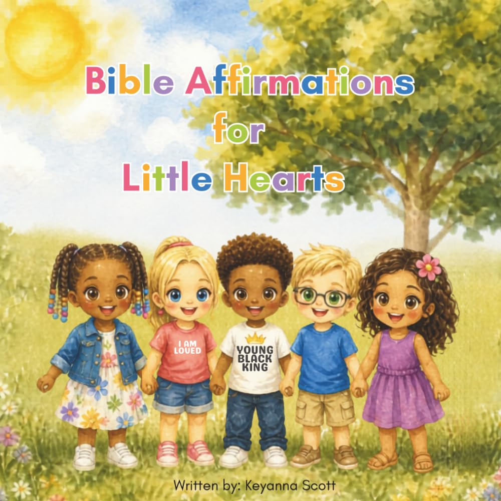 Bible Affirmations for Little Hearts: Encourages children to love themselves, trust God's guidance, and grow in faith with positive affirmations and Bible verses.