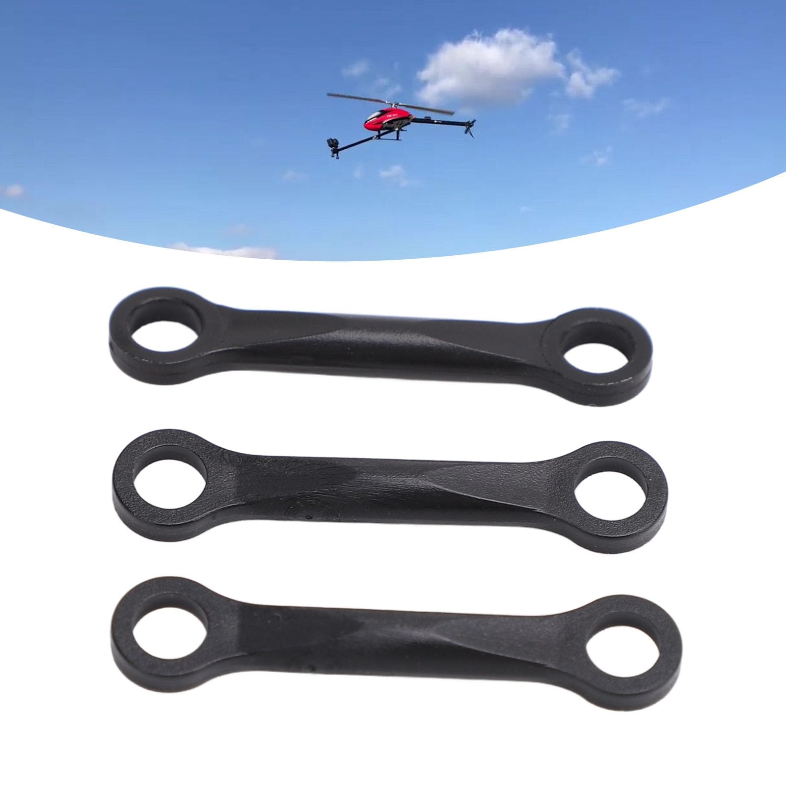 Drfeify 10 Stück M3 3,0 X L15 Mm Verbindungsstangenende für RC Hubschrauber Flywing BELL206, für UH1