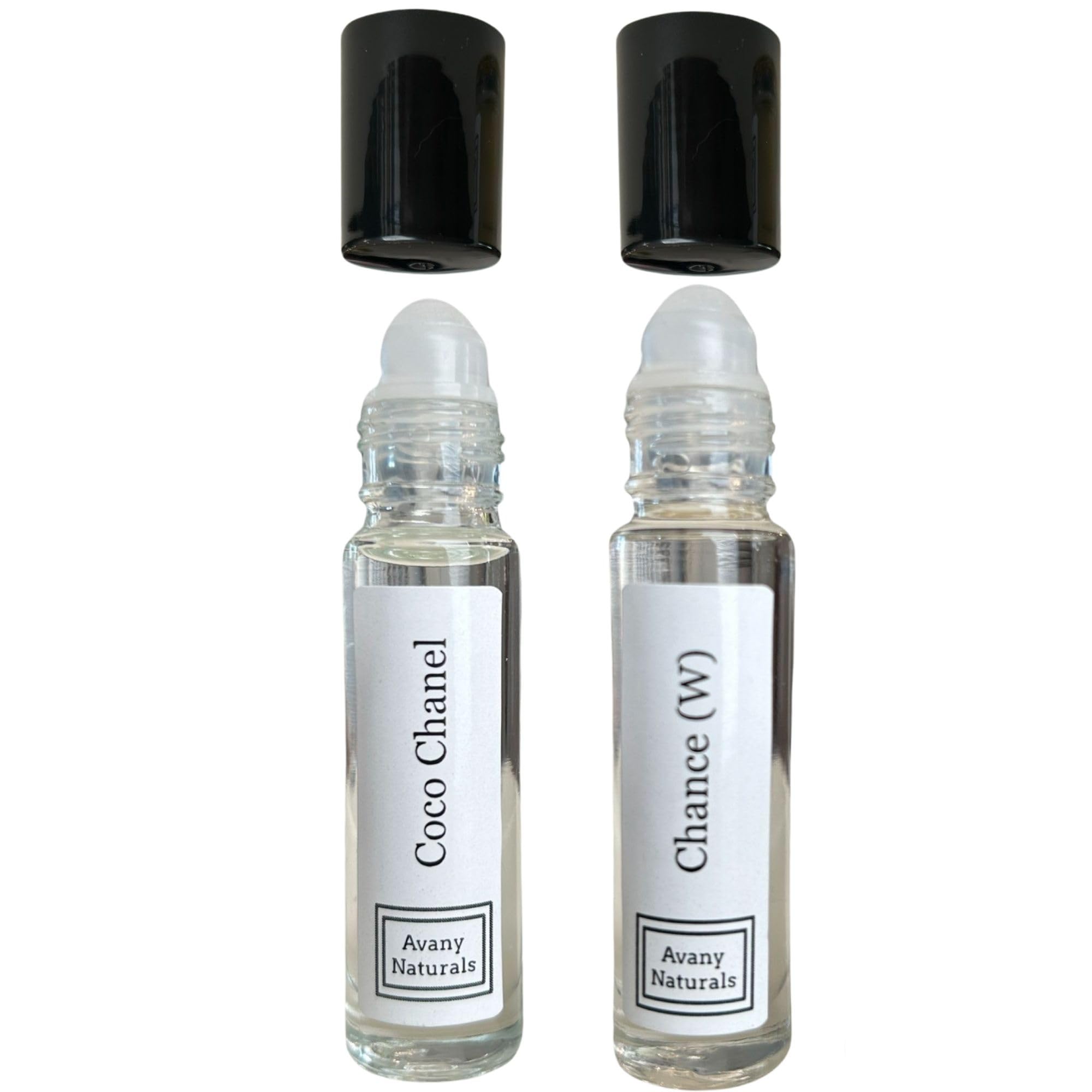 Avany Naturals Perfumed Body Oil Samples - Mini Perfumes Women, Rollerball Fragrance Oil, Small Perfume for Woman, Travel Size Cologne, 2 pc (Bold Duo)
