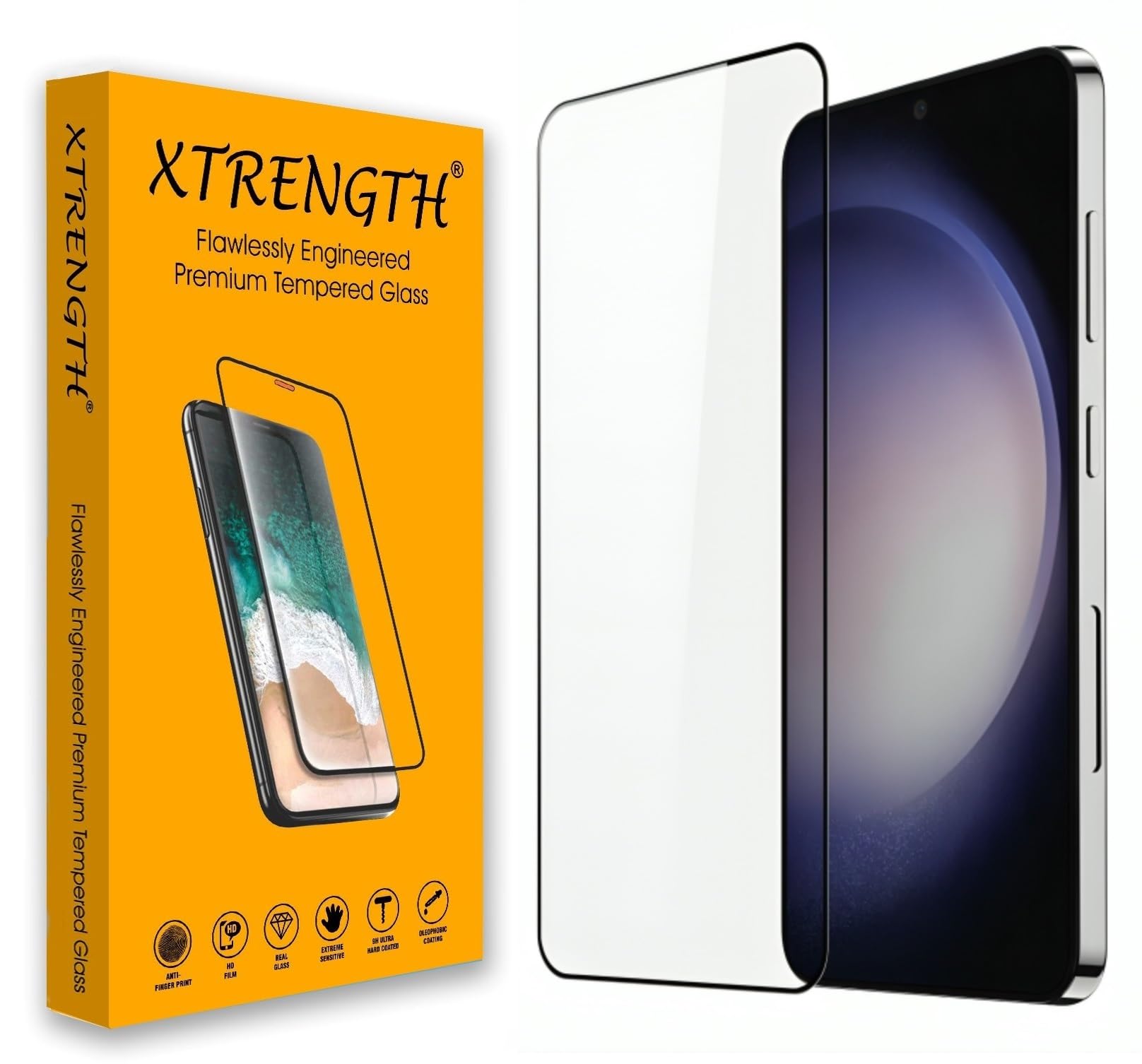 XTRENGTH Advanced HD+ Tempered Glass Screen Protector Designed for Samsung Galaxy S24 5G (6.2") - Edge-to-Edge Full Screen Coverage with Easy Installation Kit (Anti-Scratch) (B0CSX5VPNX) Amazon Price History, Amazon Price Tracker
