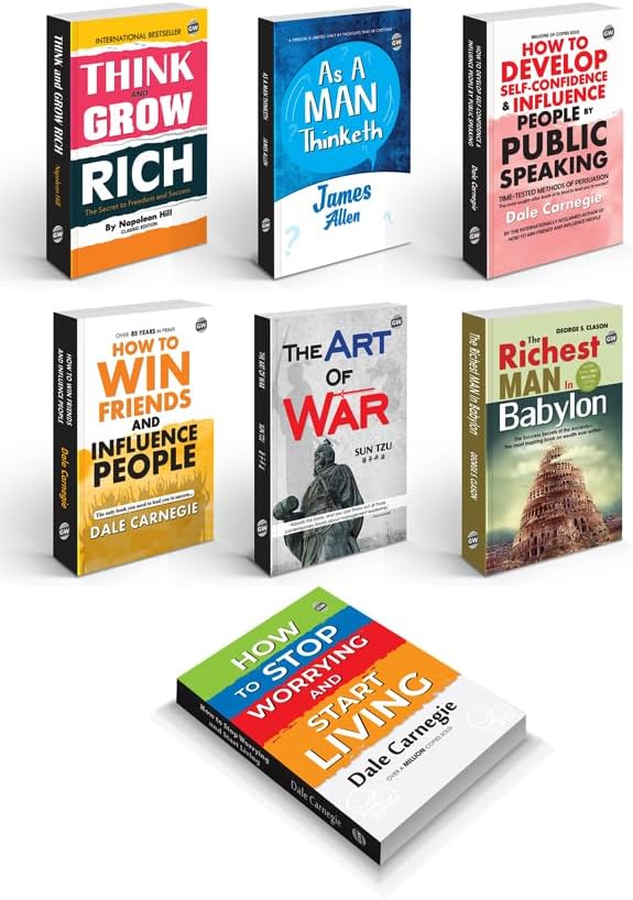 The Ultimate Motivational Gift Set : Think & Grow Rich, The Art of War, How to Win Friends & More Classic English Novel - Timeless Masterpieces Novel for Success