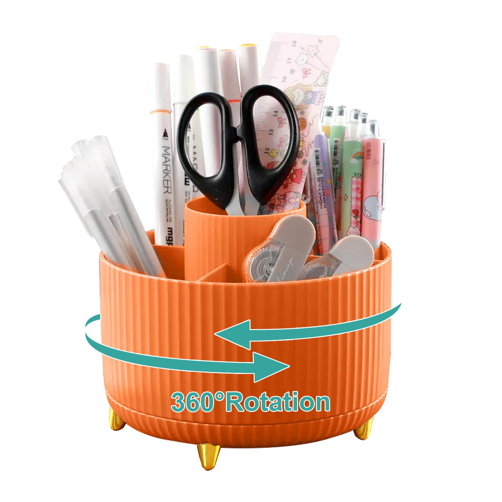 Lenfuos Rotating Pen Pencil Holder Desk Organiser