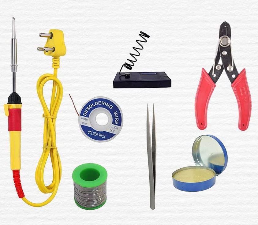 ALDECO: (7 in 1) Soldering Iron Tool Kit (25 W) | Iron | Wire | Flux | Wick | Stand | Cutter | Tweezer (B0B57G9Z9P) Amazon Price History, Amazon Price Tracker