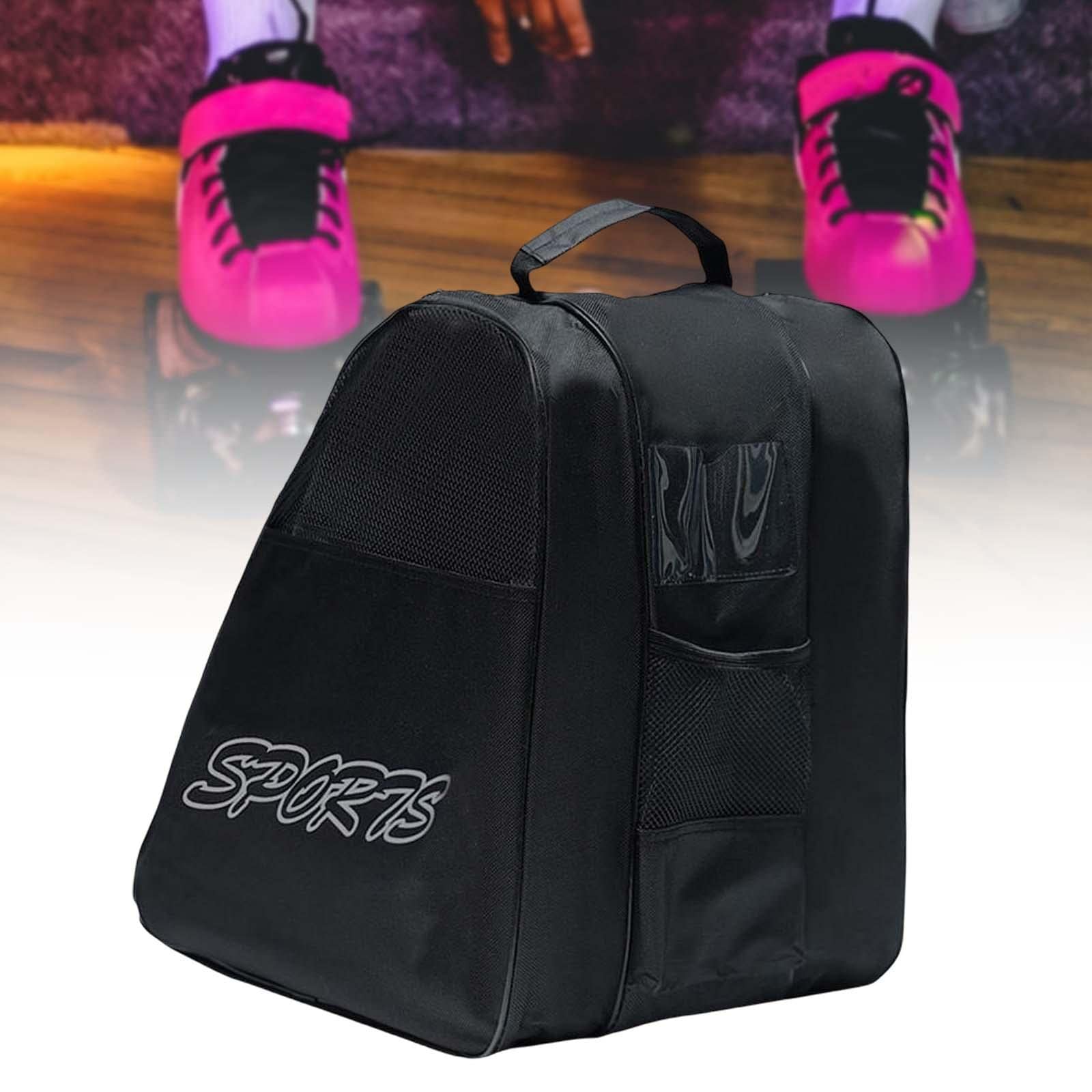 Oshhni Bolsa para Patines de Ruedas, Bolsa para Patines en línea para niños, Bolsas para Patines para niños/Adultos, Negro