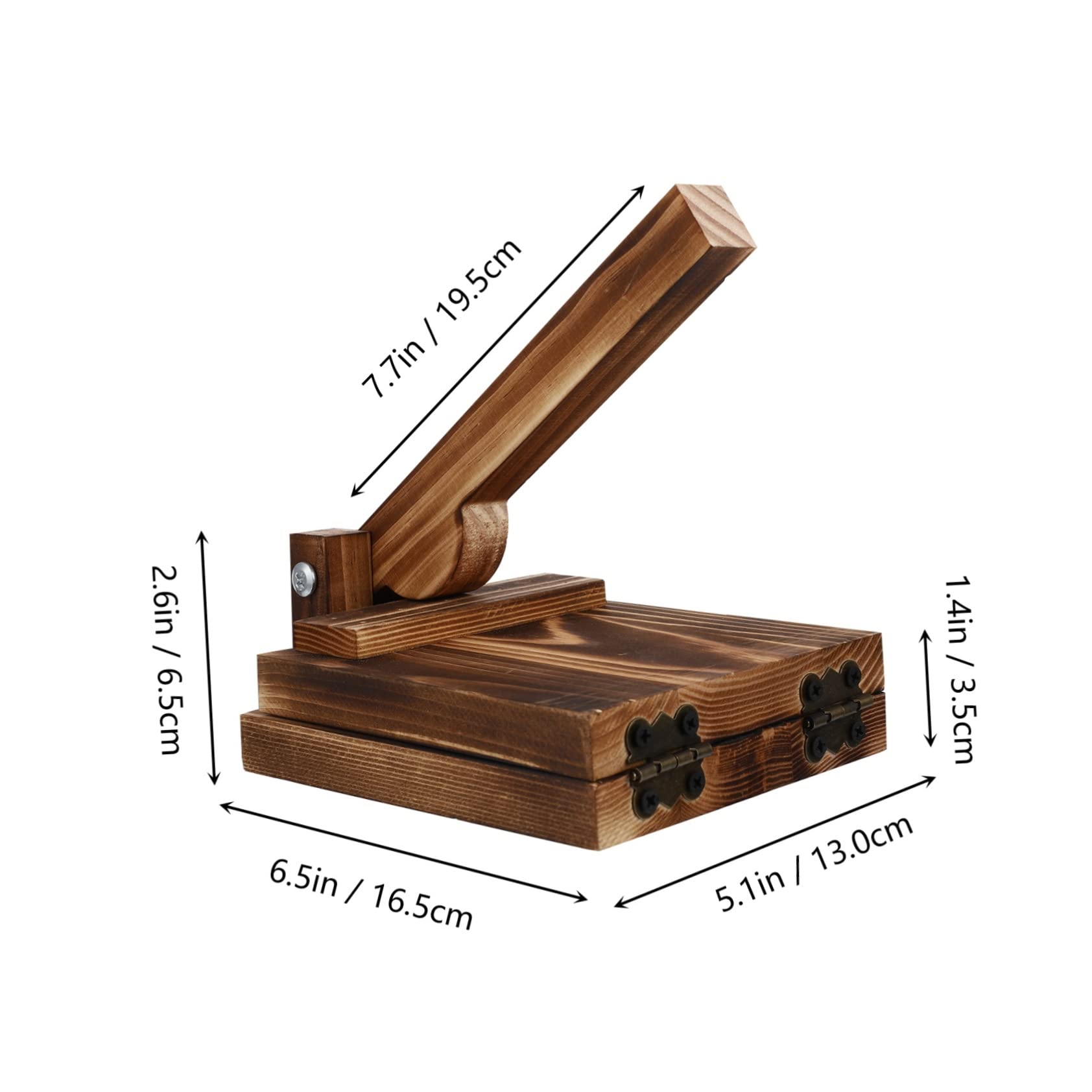 PHENOFICE Pressing Machine for Dumplings Biscuits Wooden Tortillera De Madera Smooth Surface Easy to Clean Sturdy Construction