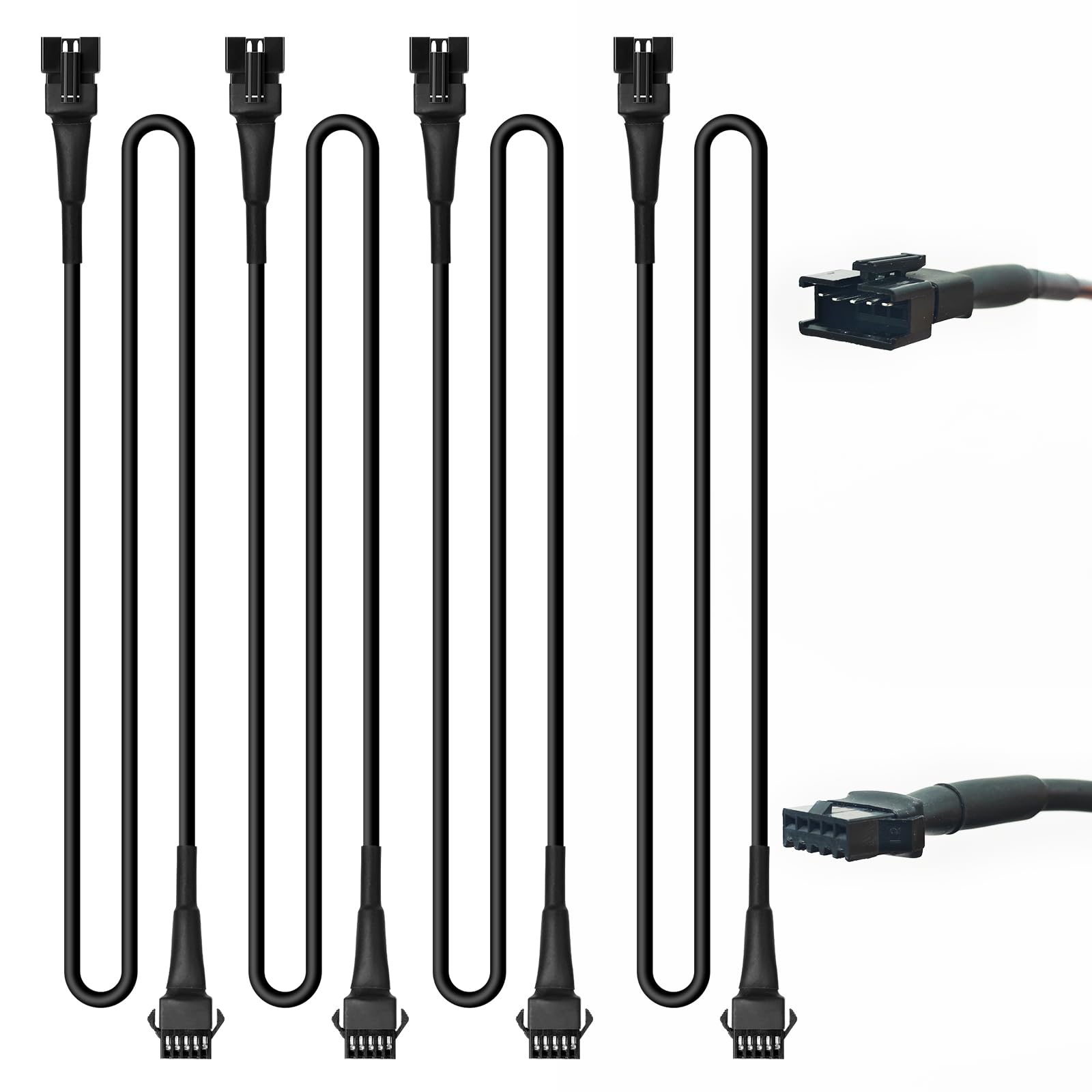 Photo 1 of TDE Explorer.Lighting 4PCS 76.3 inch 5-Pin Extension Wire Cable Cord Set for RGBW Rock Lights Kit