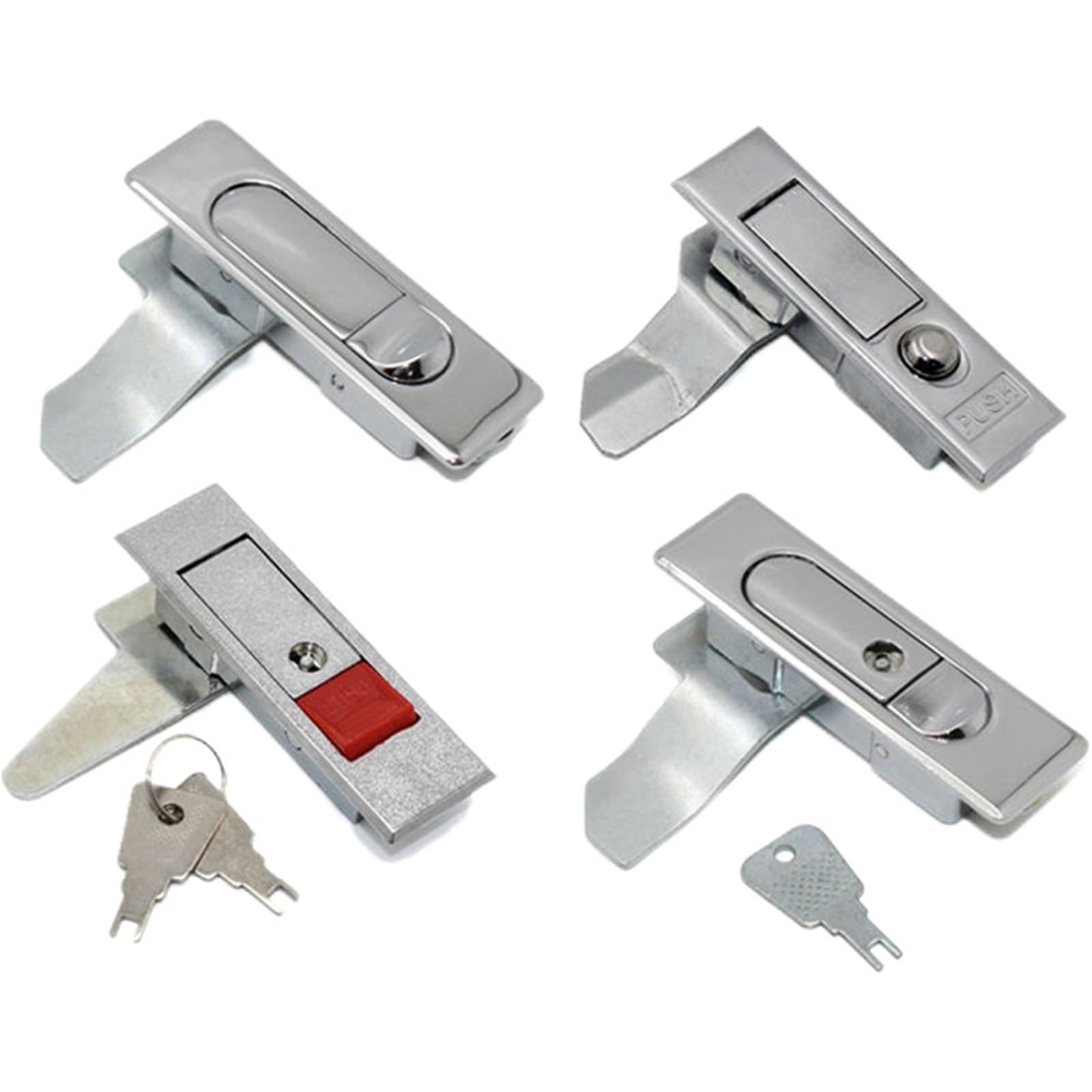 Weyimvto Ms503 Plane Handle Panel Door Locks Electrical Cabinet Box Lock Furniture(,With Key)