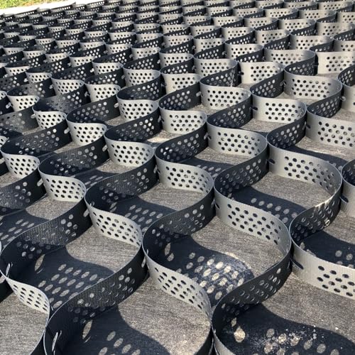 Geomalla de alta resistencia para confinamiento celular de grava 3
