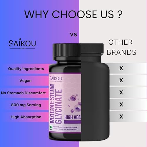 Miniatura 3 de Glicinato de magnesio 1600 mg por porción de alta absorción, puro y potente - 60 cápsulas