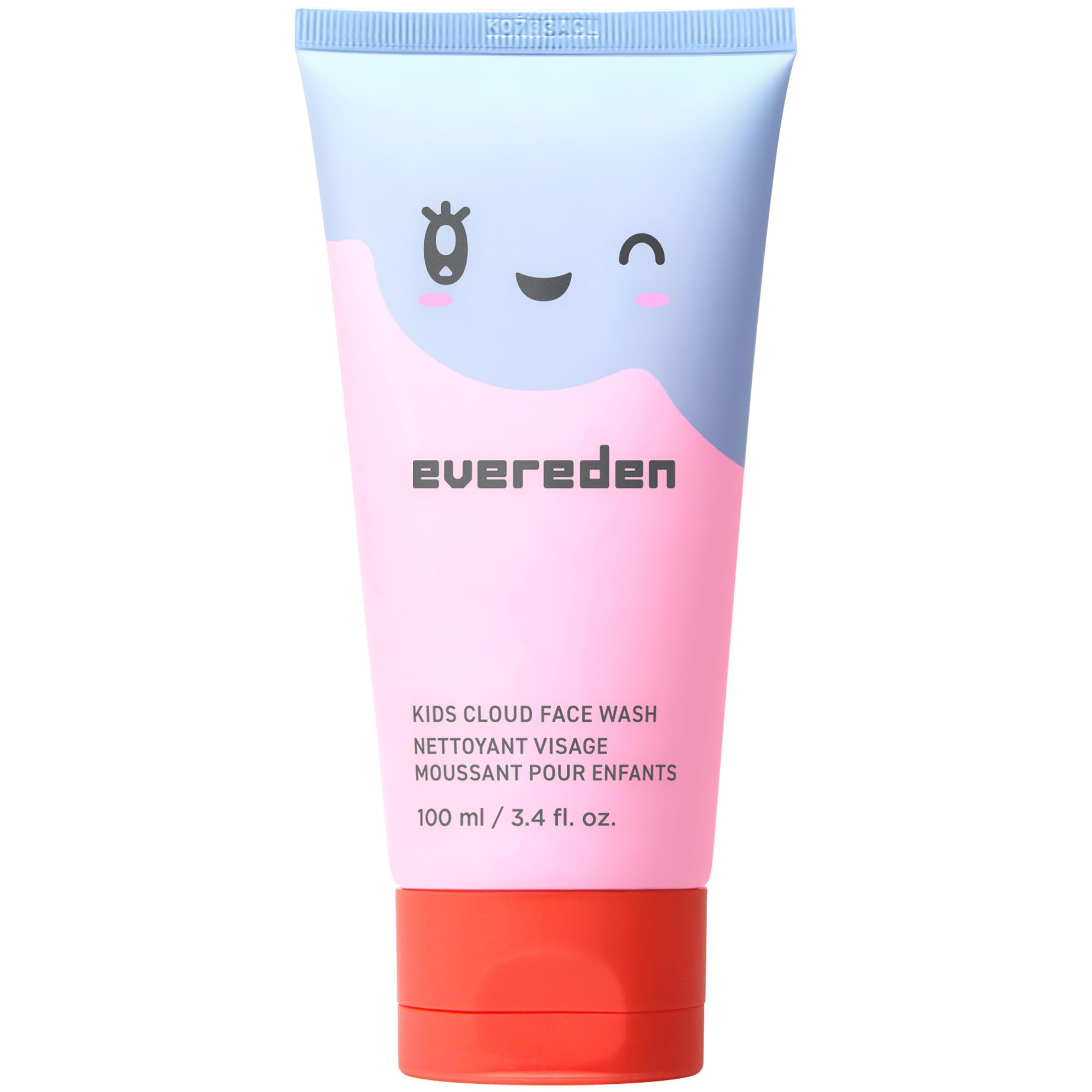 EveredenKids Cloud Face Wash: Tropical Sorbet, 3.4 fl oz | Creamy & Fun Skin Care for Kids | Easy-to-Use Face Wash | Non-toxic Skin Care for Sensitive Skin