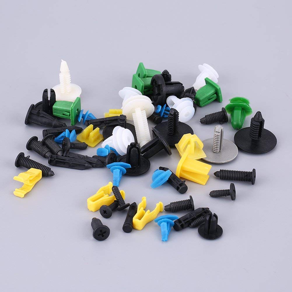 Clips Auto KIMISS 200Pcs Kit Di Rivetti Di Fissaggio Assortiti Per Paraurti E Clip In Plastica,universale Rivetti Plastica Auto Per Rivetti Di Fermo/ paraurti Con Ricambi Auto