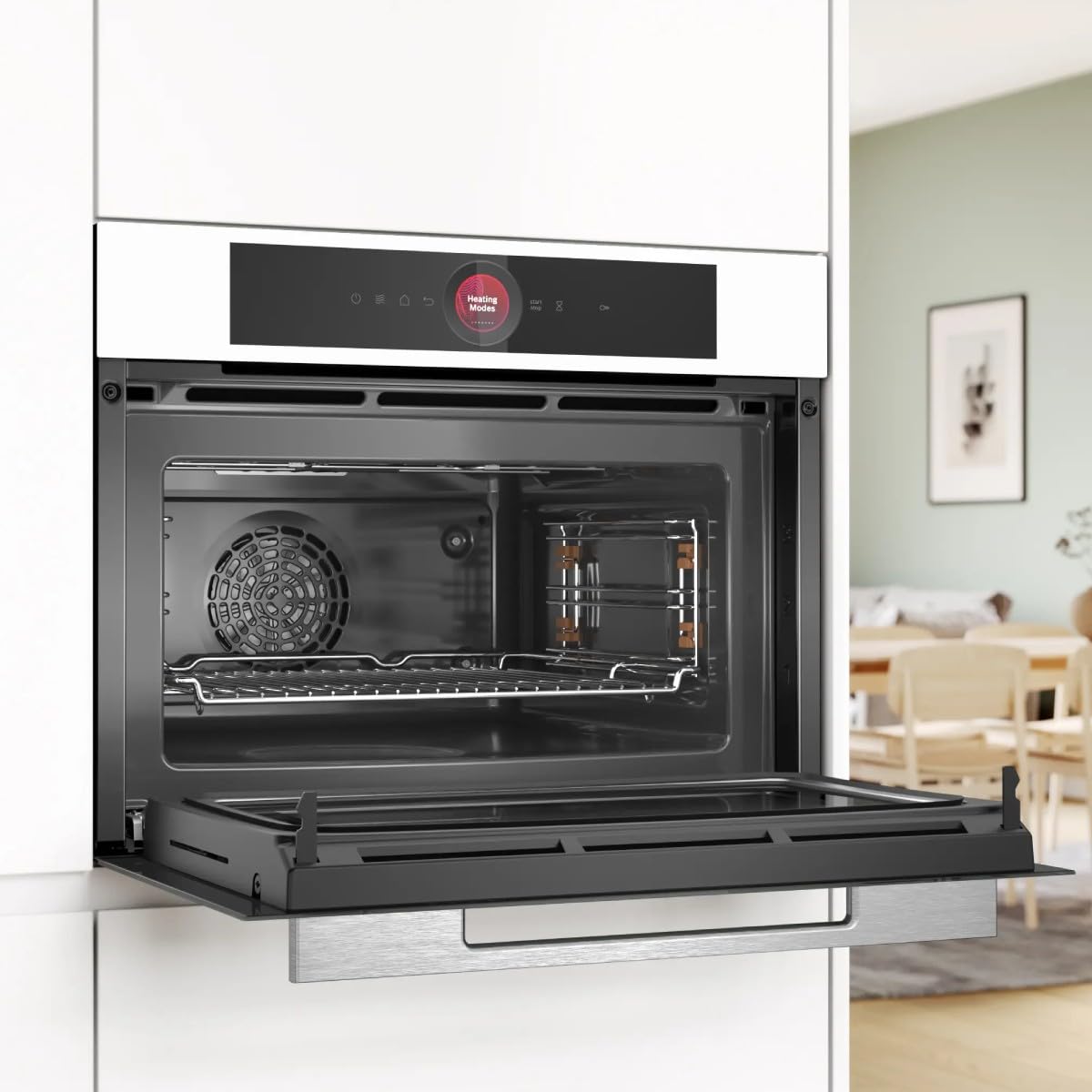 Horno Empotrado Bosch CMG7241B1 3600W 45L Blanco