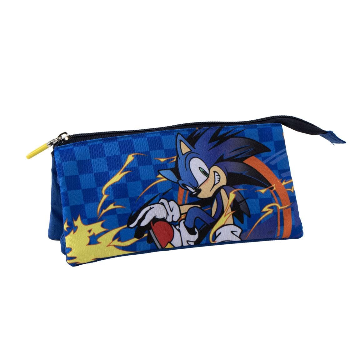 CERDÁ Life's Little Moments Sonic The Hedgehog Pencil case Triple Blue
