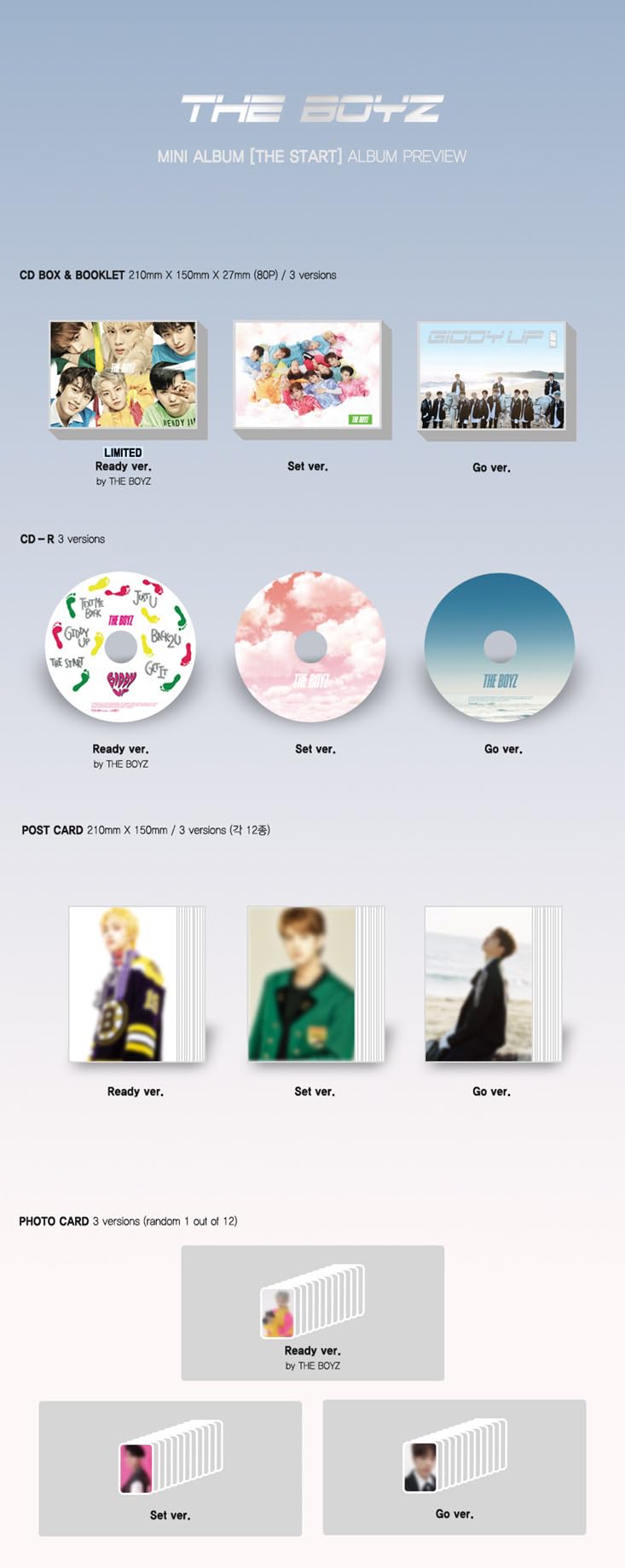 theboyz the start 限定盤 Ready ver THE BOYZ / THE START Ready ver. 限定盤
