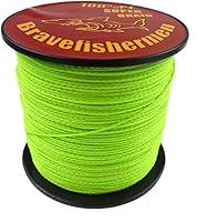 Vista 1 de Hilo de pescar Bravefishermen, color verde fluorescente