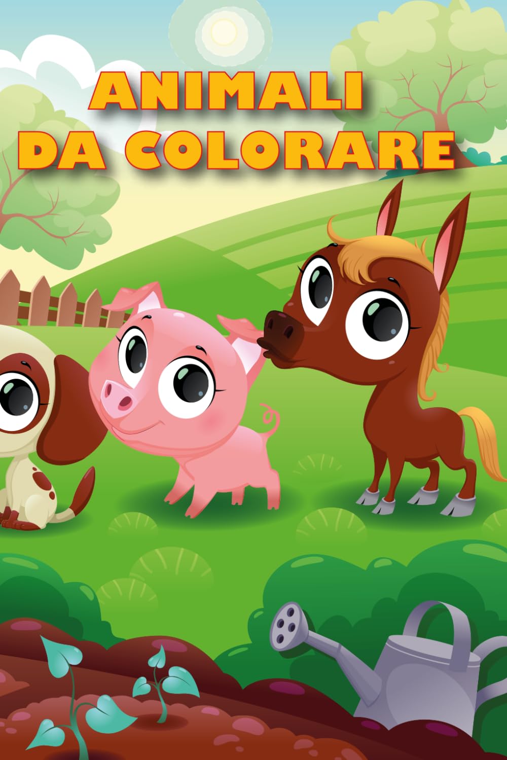 ANIMALI DA COLORARE: Animali da colorare per bambini 2-5 anni