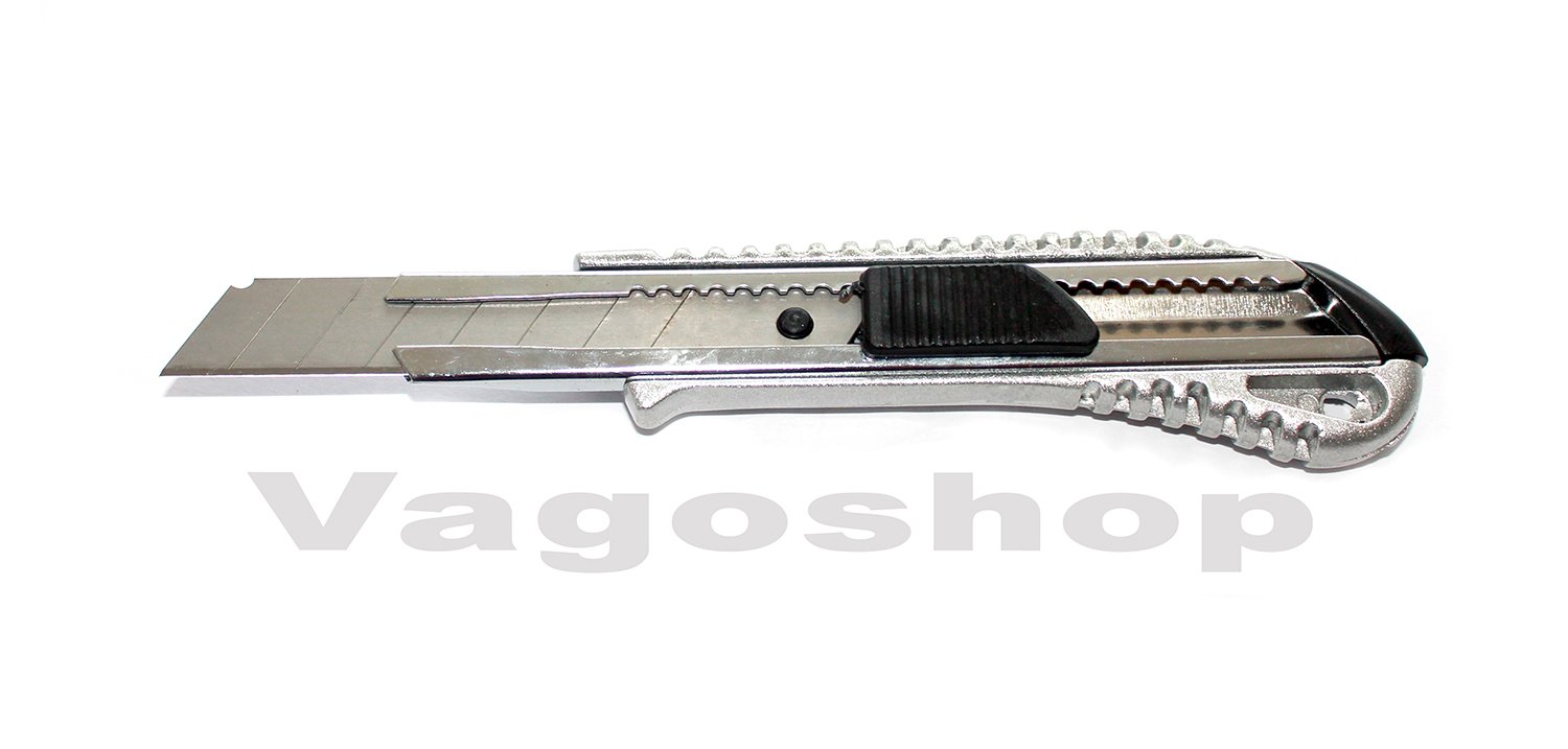 Aluminio Fundido – Cúter (18 mm, 144 unidades) Cuchillo universal aluminio Cutter Alfombra