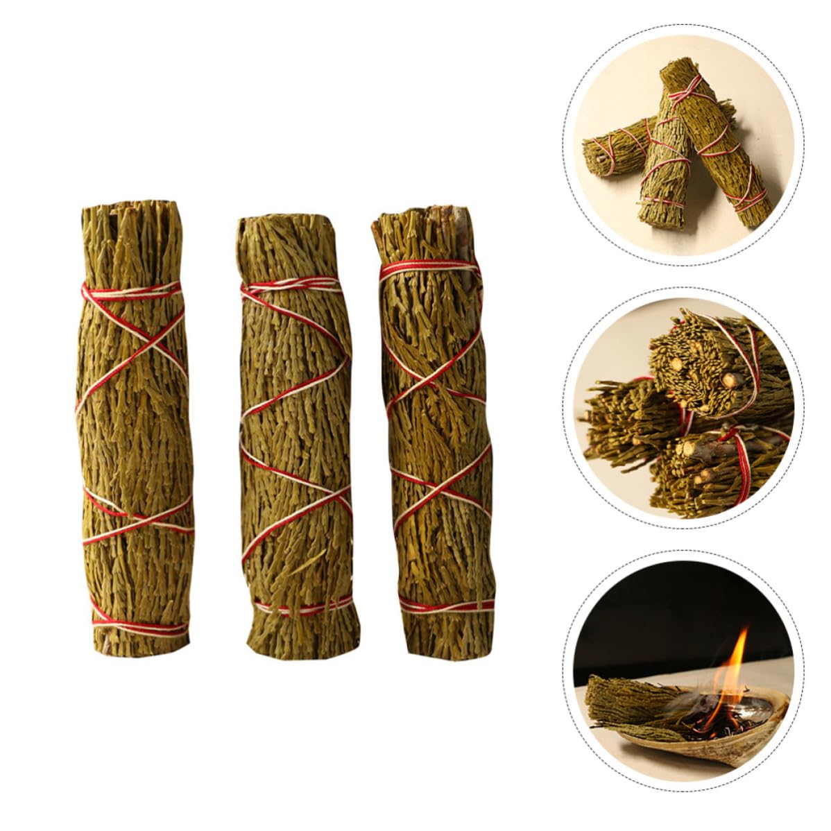 BESPORTBLE 3 Stück Zedernholz Räucherstäbchen Ausgehärtet, etwa 95g für