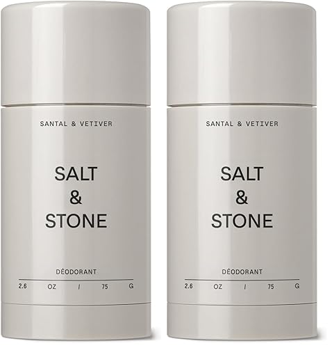 Miniatura 10 de SALT & STONE Desodorante sin aluminio Protección extra fuerte de 48 horas para mujeres y hombres Fabricado con extractos de algas marinas