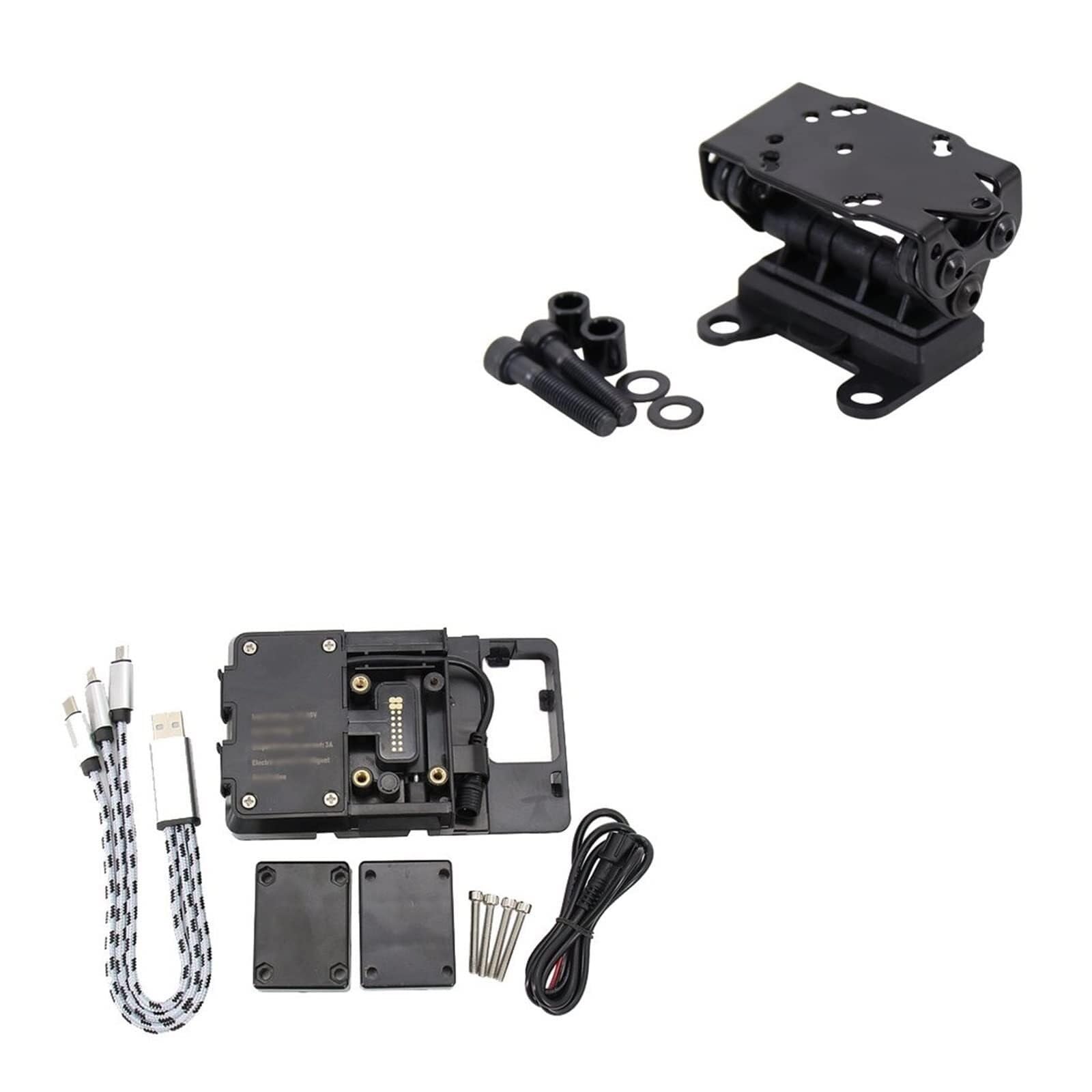 Fixation Smartphone Deux Roues Support de Navigation pour Ducati pour Scrambler 1100 pour Sport 2017-2021 avec Porte-Téléphone et Chargeur USB