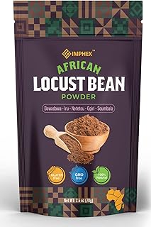 Imphex African Locust Bean Powder | Netetou | Soumbala | Dawadawa | Iru | Ogiri | 2.5 oz (70g) | 100% Natural | Strong Smell