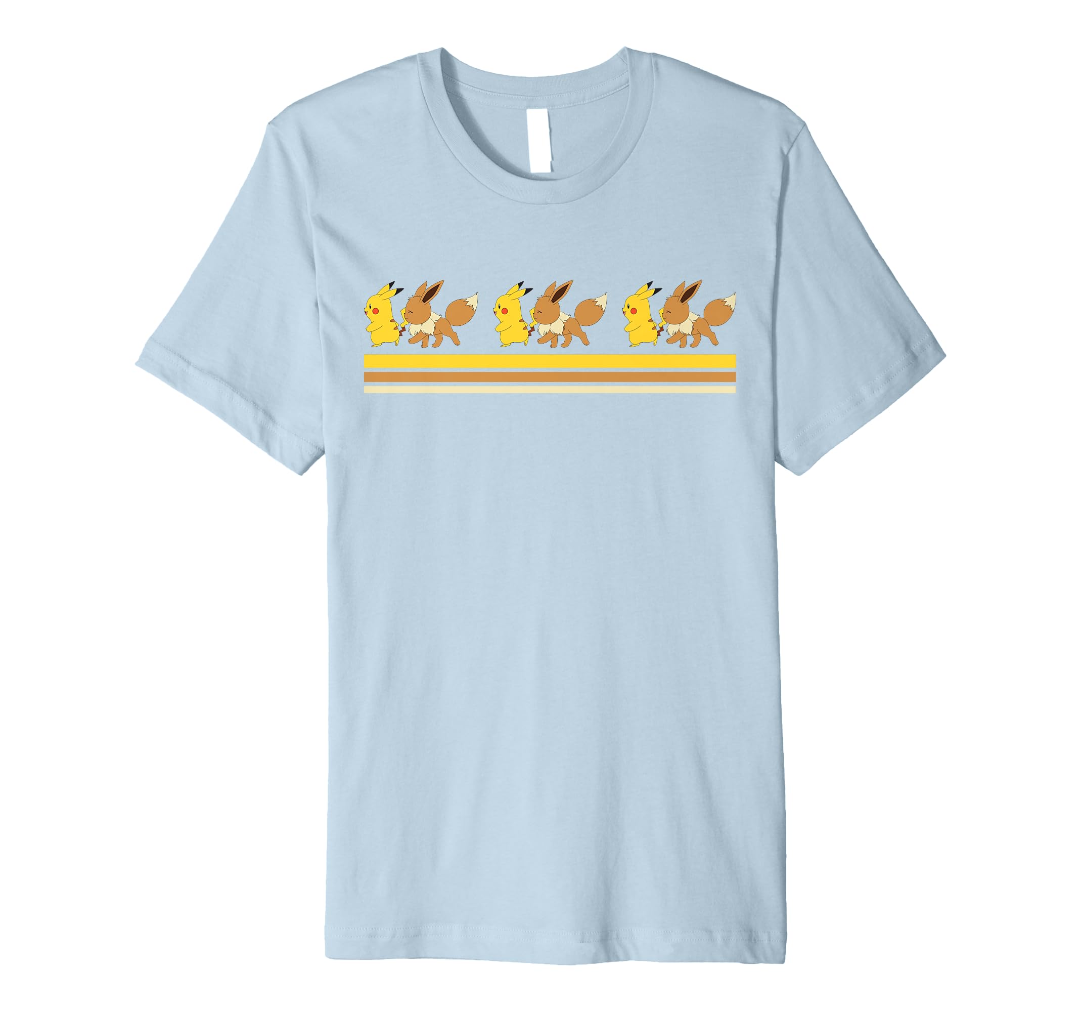 pokemonPikachu & Eevee Retro Premium T-Shirt