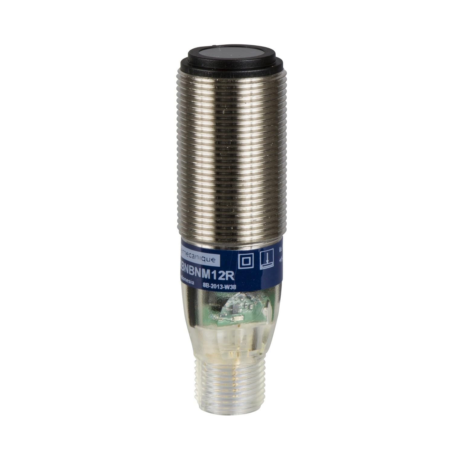 Schneider Electric XUB5BPANM12 Métal Détecteur Photoélectrique Proximité XUB, Cylindrique M18, 6 mm Portée Nominale, 1 F, M12 Connecteur, PNP, 76 mm Longueur, 12-24V DC