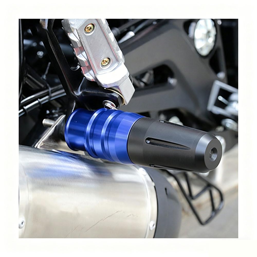 uHLANQC Motorcycle Frame Sliders for Kawasaki Ninja 1100SX 2025 Anti-Fall Protectors Anti-Scratch Durable Rear Crash Bar(Blue)