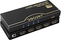 DGODRT HDMI Elosztó 1x4 4K 120Hz 8K 60Hz HDMI 2.1 Audió Videó Splitter 1
