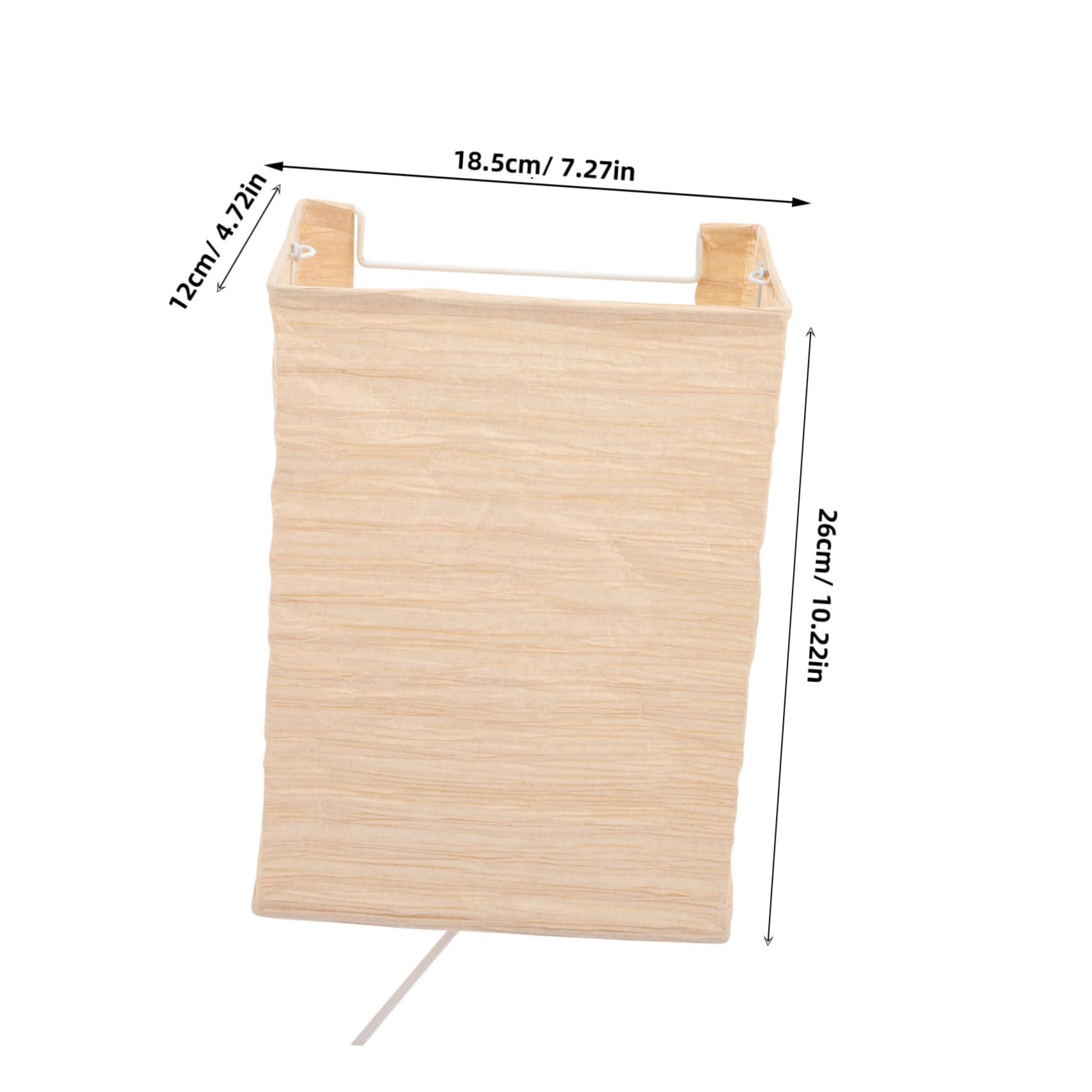 Applique da Parete Nordica in Carta e Ferro Marrone E14 | Effetto Luce Accogliente, Facile da Installare, per Hotel e Camera da Letto