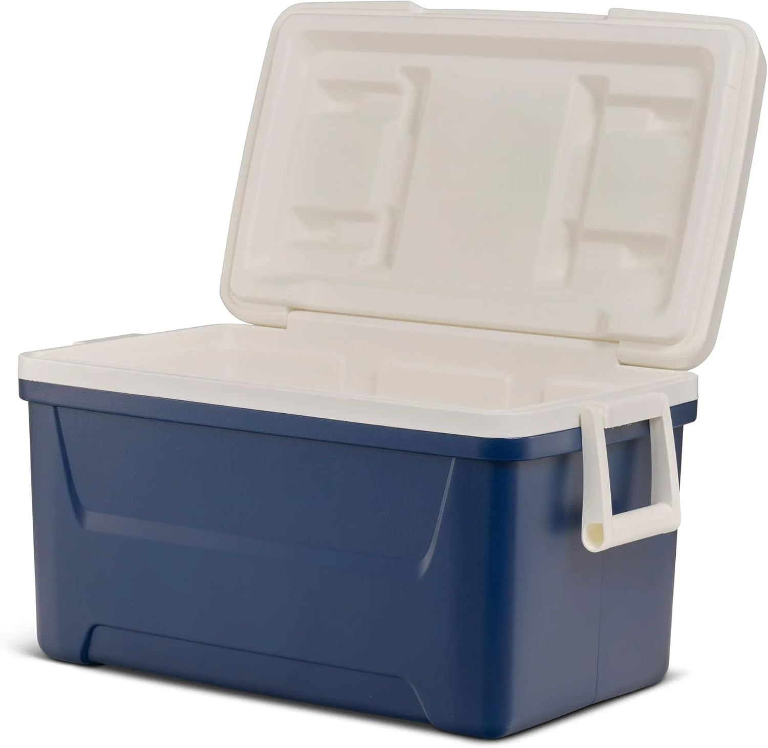 48QT Hard Sided Ice Chest Cooler – Navy Portable Camping Cooler