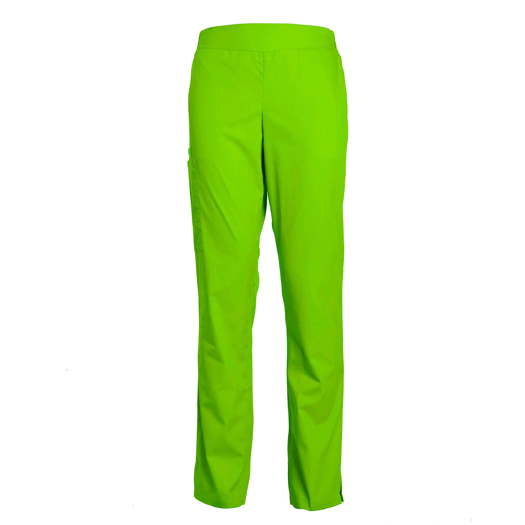 TAILOR'S Women's Scrub Pants Slim Fit Flare-Leg Elastic Waist Scrubs Pant Apple Green