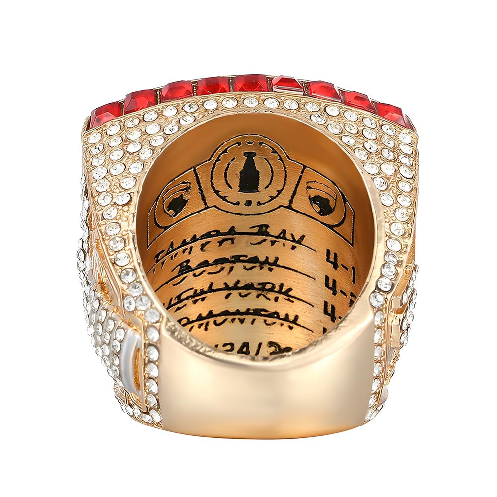 2024 Stanley Cup Meisterschaft Ring Replika Puck Meisterschaft Ringhockey Souvenirs Sammlerstücke Männer Dad Alumni Freund Fans,9#