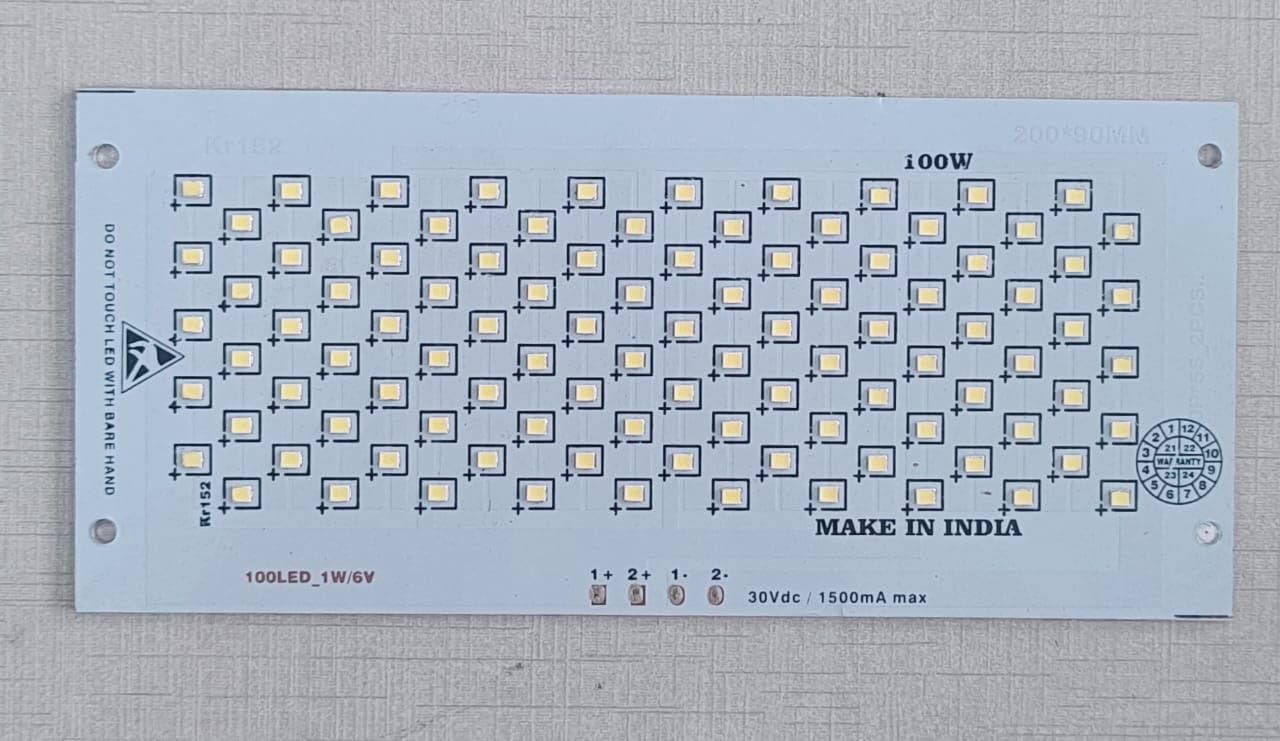 Ansh Enterprise 100W LED Flood Light PCB | Size 9 x 20 cm | for Repairing Street, Flood Light (Pack of 1)-image-33