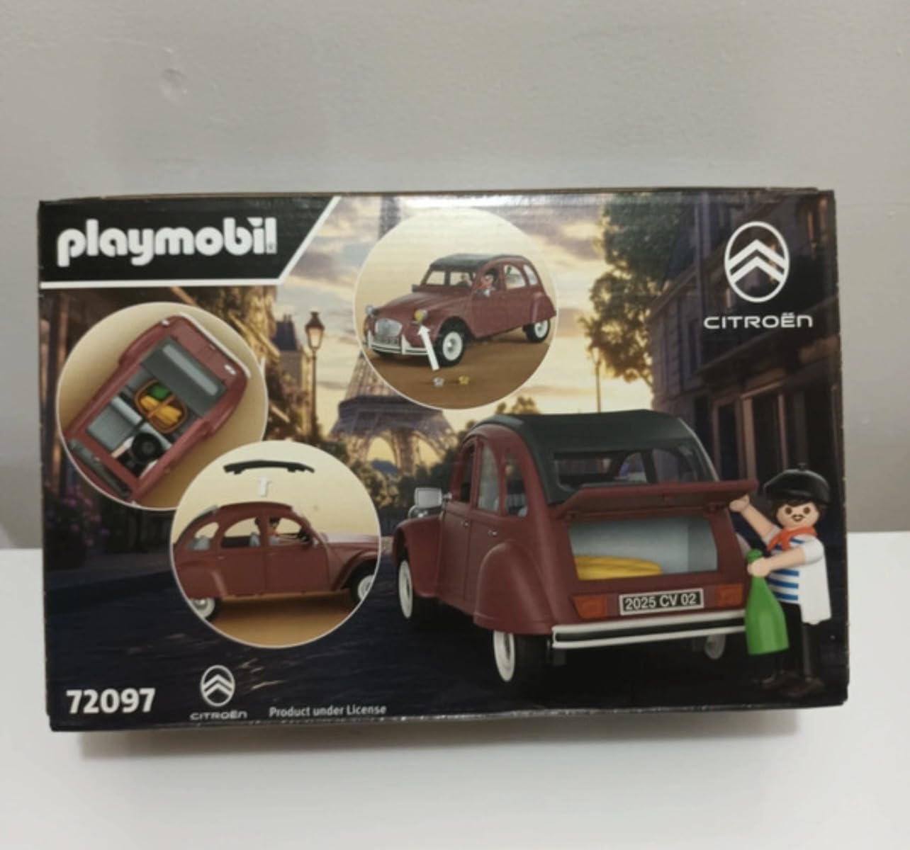 PLAYMOBIL Coche Citroën 2CV Granate Exclusivo, 72097