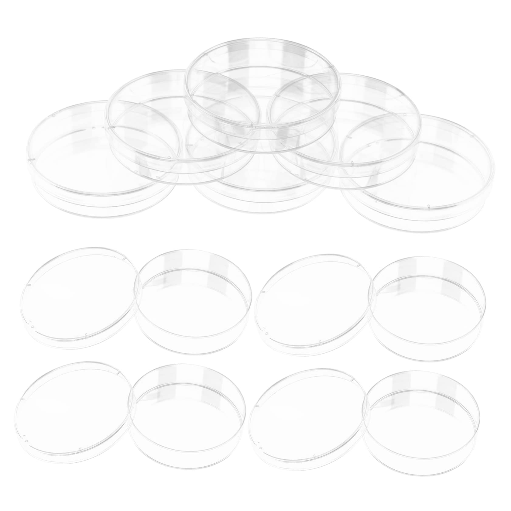 CIYODO 30pcs Plastic Lab Petri Dish Lids Culture Plates for Classroom Teaching Lab Use PDA Petri Dishes Smooth Surface 70mm Size
