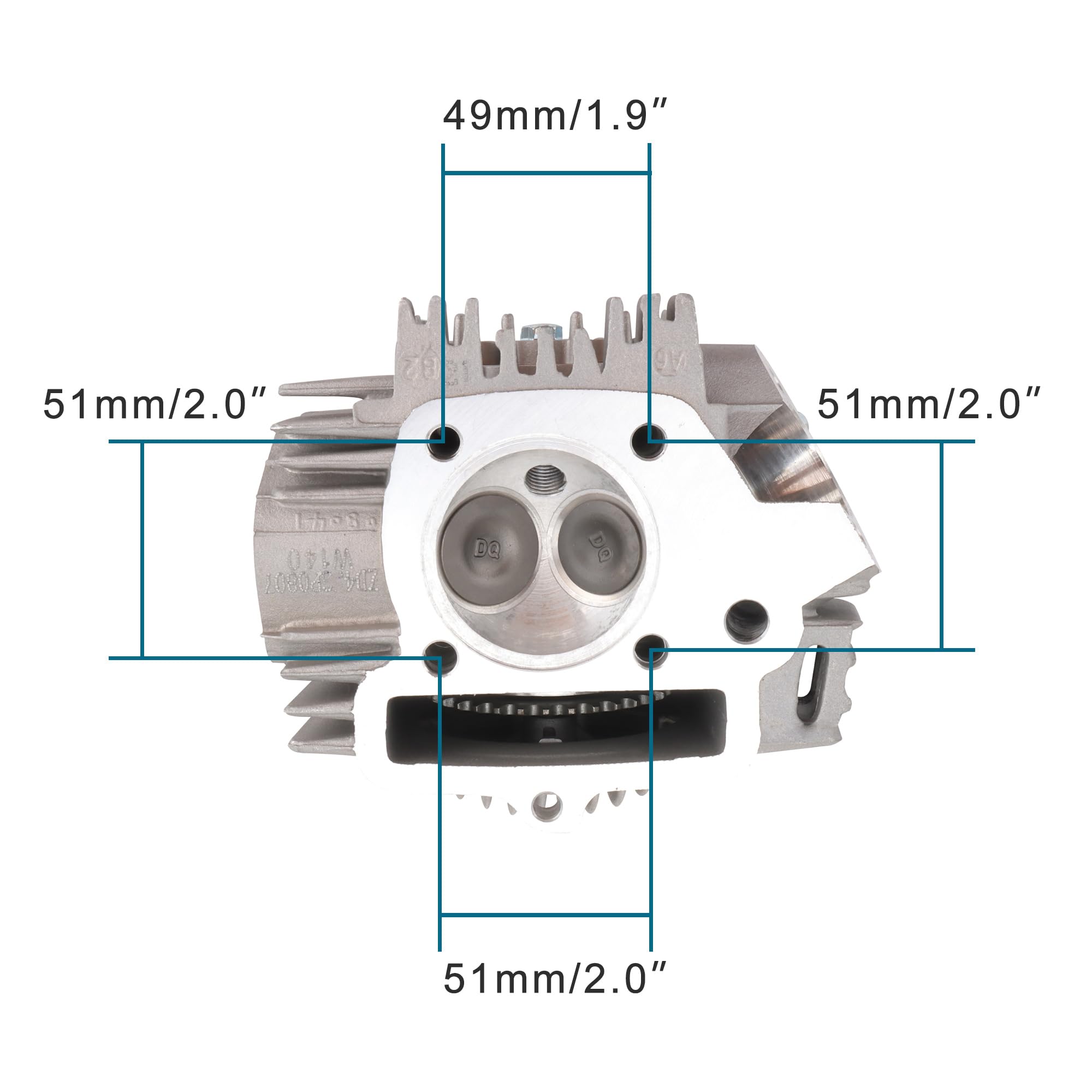 GOOFIT Montaje de cabeza de cilindro de perforación de 56mm Reemplazar Para YX 140cc YX150cc 1P56YMJ 1P56FMJ 1P56FMJ-5 Engine Dirt Pit Bike ATV