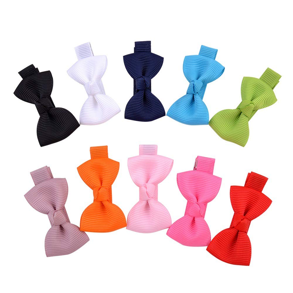 KERTFGOKU 2 Pezzi Mollette a Coccodrillo per Capelli con Fiocco in Gros-grain Accessori per Capelli Moda Ragazze Accessori per Capelli Donne Natale Matrimonio Compleanno (Blu Scuro