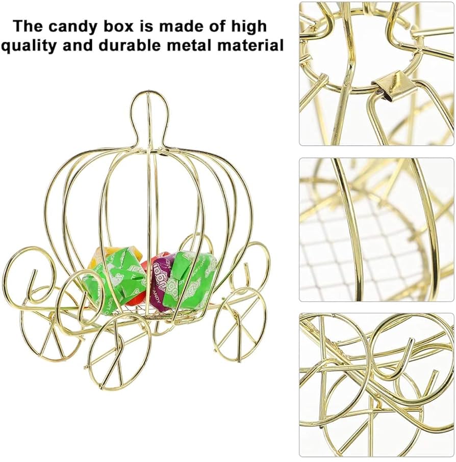 Amazon.co.jp: カボチャの馬車キャンディボックス装飾的な金属
