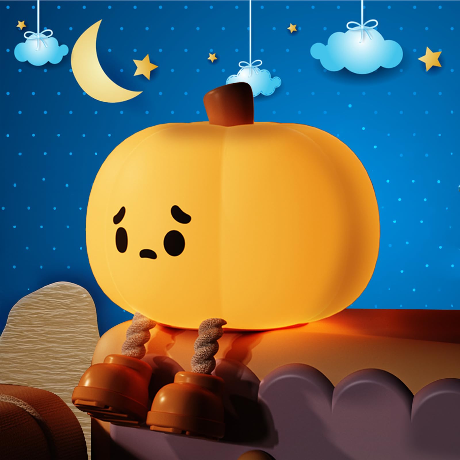 Amazon.com: Lilampts Pumpkin Night Light, Cute Pumpkin Decor
