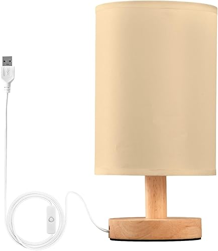 Nightstand Lamps Kids Night Light Burlap Navajowhite Lamp for Study Side Table lamparas de mesa modernas