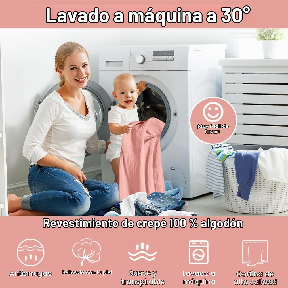 HOTUT 2xDosel, 130 x 320cm Juego de Decoración para Cama de Casa, Dosel para Cama de Niños con Volantes, Mosquitero Decoración, Dosel Cama Compatible Cama Montessori para Niños y Niñas-Rosa