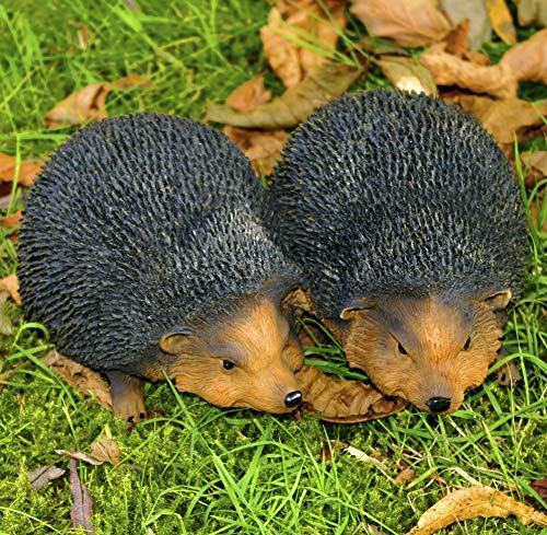 GeKi Trend Igel Paar Garten-Deko Dekofigur wetterfest Kunststein Resin ca. 19 x 21 cm groß Cover